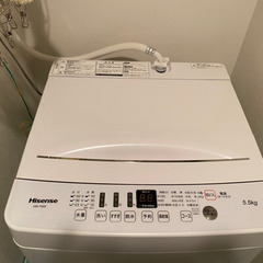 ハイセンス　洗濯機の画像