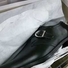 未使用 ビジネスシューズ 黒革靴 27.5cm メンズ ブラック くつ クツ ☆ 札幌市 北区 屯田 の画像