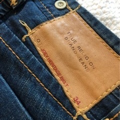 True Religion brand jeans Joey heritage big T row27 seat34の画像