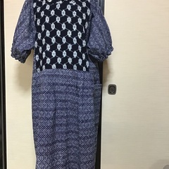 着物リメイク　絣と浴衣のチュニック