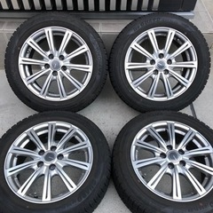 185/60R15バリ山スタッドレスタイヤ付きホイール4本　シエンタ等に！　ランクA