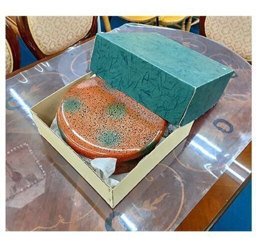 札幌【津軽塗 茶櫃 唐塗 1尺】元箱＆蓋付き 茶びつ