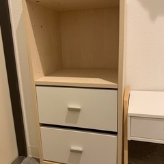 カラーボックス　ライドテーブルお譲りします！取引中の画像