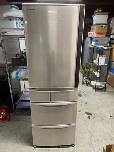 【大容量】Panasonic 5ドア冷蔵庫 NR-E430VL-N 2015年製 通電確認済み 早いもの勝ち 引取OK 配送OK