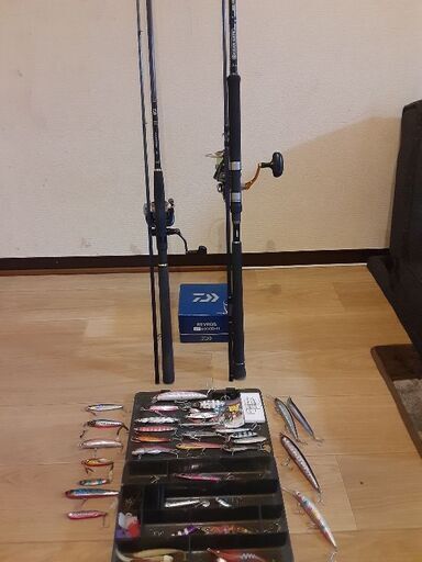早い方優先！フルセット☆ショアジギング☆シーバスロッド☆釣竿・ロッド・リール・メタルジグ・ルアー付き　Daiwa☆ジャクソン
