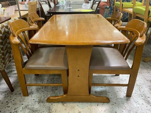 【愛品館 江戸川店】 ダイニングテーブル5点セット ID:152-007961-007