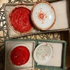 取引先決定　陶磁　朱肉ケース　書道用品の画像