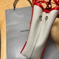 手渡しのみ　新品未使用 バレンシアガ ネイビーカバ XS トートバッグの画像