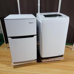 mh311売約済み❌2019&18年製！ホワイトインテリア！Hisense家電セット 冷蔵庫 洗濯機