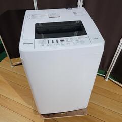 mh311売約済み❌2019&18年製！ホワイトインテリア！Hisense家電セット 冷蔵庫 洗濯機の画像