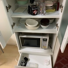 食器棚　白　一人暮らしの画像
