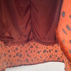 【うしろゴム】ヒョウ柄スカートの画像