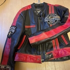 ライダースジャケット　本革　L