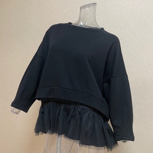 ベロフォンナ異素材ペプラムフレアプルオーバーロペブルックスガリャルアローズトゥモローナノザラスピックフレームワークアナイエポカ