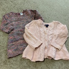 春物ニット　女の子用ベビー服