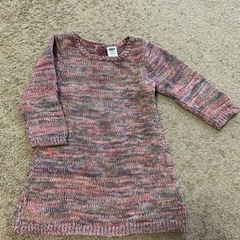 春物ニット　女の子用ベビー服の画像