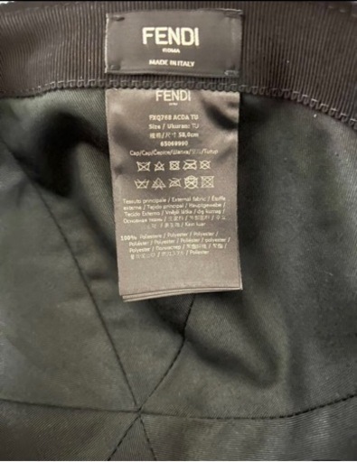 未使用 FENDI フェンディ ベースボールキャップ 帽子 ズッカ柄 総柄