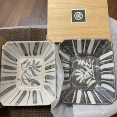 未使用　たち吉　角中鉢　2枚　皿の画像