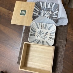 未使用　たち吉　角中鉢　2枚　皿