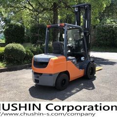 3.5トン　6ｍ　ディーゼルフォークリフト　ハイマスト　フルフリ　三段マスト　関東輸送無料(条件有)　の画像