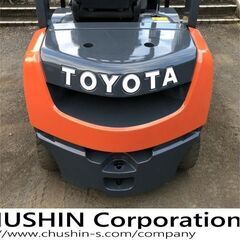 2.5トン　超ワイド　サイドシフト　ディーゼル　フォークリフト　関東輸送無料(条件有)　希少3.5ｍマスト　トヨタ　軽油　2.5ｔの画像