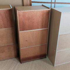 【無料】 3段 カラーボックス 3個の画像