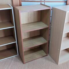 【無料】 3段 カラーボックス 3個