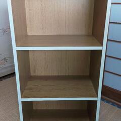 【無料】 3段 カラーボックス 3個の画像