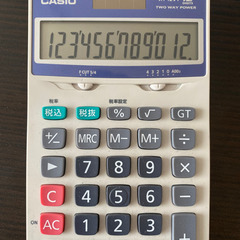 CASIO 12桁電卓 JH−12VT ソーラーパネル