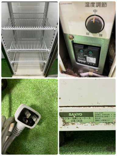 サンヨー/SANYO　業務用　冷蔵ショーケース　93L ４面ガラスショーケース　店舗　飲食店　SSR-165B