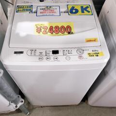 6ヶ月保証付・クリーニング済】ヤマダ 洗濯機 6k 2021年製 管理番号81801