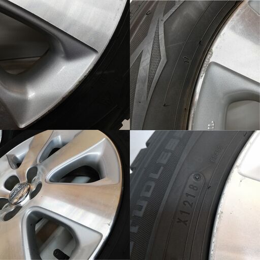 ＜スタッドレス・ホイール 4本＞ 185/65R15 ダンロップ ウィンターマックスWM01 2018年製 70% 15x6J トヨタ