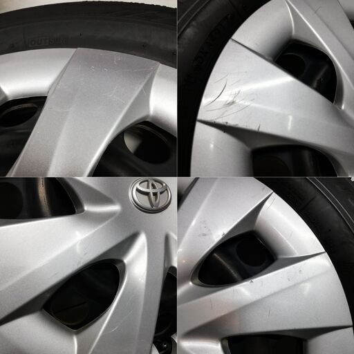 ＜スタッドレス・ホイール 4本＞ 175/65R15 ブリヂストン VRX 2017年製 15X5J TOYOTA純正 4H -100 アクア等    ～横浜市旭区 ズーラシア近く～