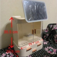 大容量コスメ収納BOXの画像