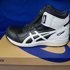 【未使用品】asics アシックス WINJOB ウィンジョブ 安全靴 プロスニーカー CP304 BOA 28.0㎝ 1271A030-001 ブラック/ホワイトの画像