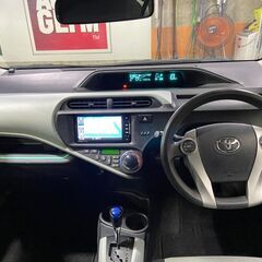 自社ローン★金利無し★回数制限無し★アクアＳ★ホワイト★純正ナビ・TV・バックカメラ・ＥＴＣ★スマートキー★プッシュスタート★車検R6/１の画像
