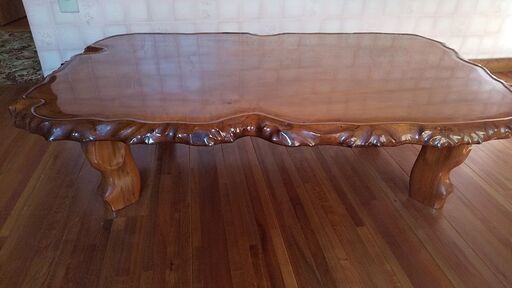 #最高級座卓、#天然無垢１枚板。