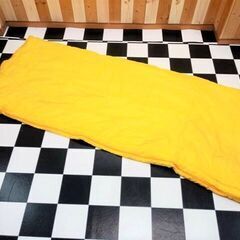 キャプテンスタッグ　シュラフ　寝袋　封筒型　イエロー