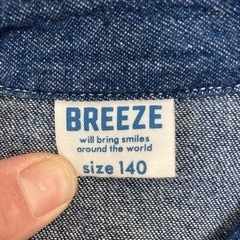 取引中　BREEZE デニムワンピ★140の画像
