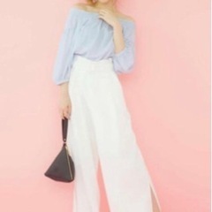 グレイル のサイドスリットワイドパンツ　Mサイズの画像