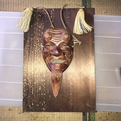 USED 翁　お面　工芸品！