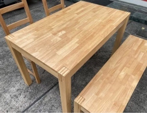 ダイニングテーブル&長椅子セット