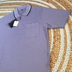 未使用☆メンズMシャツ吸汗速乾パープルの画像