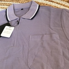 未使用☆メンズMシャツ吸汗速乾パープルの画像