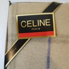 ☆未使用品☆ CELINE セリーヌ ラムMIX 純毛毛布 140cm✕200cm 西川産業の画像