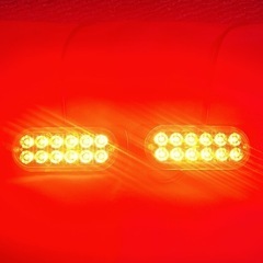 覆面パトカー仕様　赤色灯 点滅 フラッシュ、ストロボ