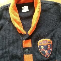 ☆☆新年初セール超超目玉商品　即決　ウール100% レア【チャンピオン】へちま襟カーディガン　ネイビ－　Ｍサイズの画像