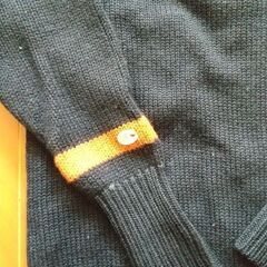 ☆☆新年初セール超超目玉商品　即決　ウール100% レア【チャンピオン】へちま襟カーディガン　ネイビ－　Ｍサイズの画像