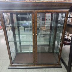 w214【近隣配達可能】ショーケース　大理石調　アンティーク　小...