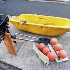 RYOBI　リョービ　ボートエース　二馬力ボート　エンジン　オール付